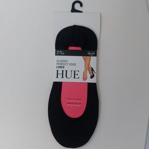 3 pairs Hue Womens Perfect Edge Liner‎ Socks One Size Black